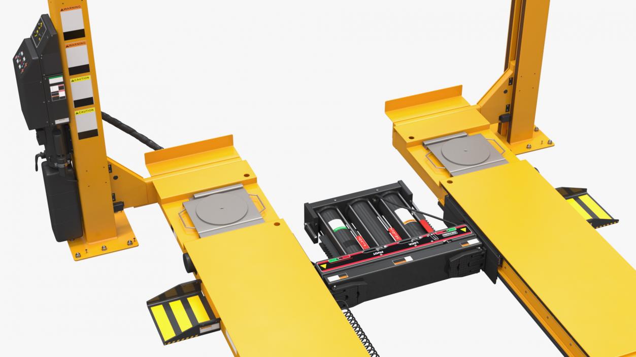 Wheel Alignment Equipment with Car 3D model