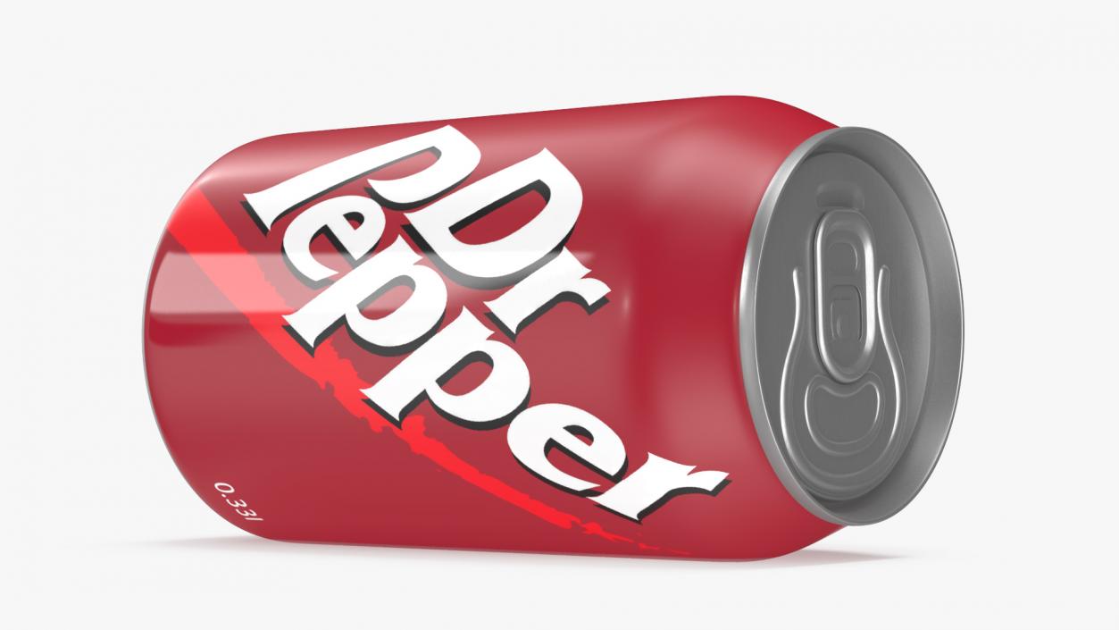 Refreshing Carbonated Drink Dr Pepper 033l 3D