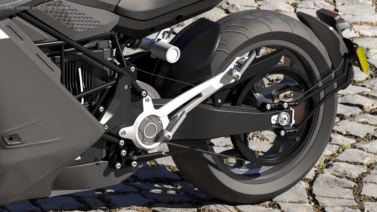 3D Motorcycle Rear Wheel