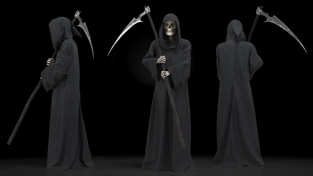 Death Holding a Scythe 3D