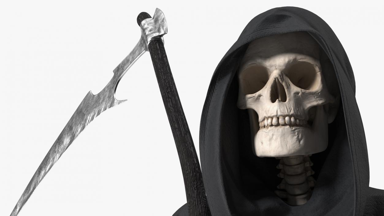 Death Holding a Scythe 3D