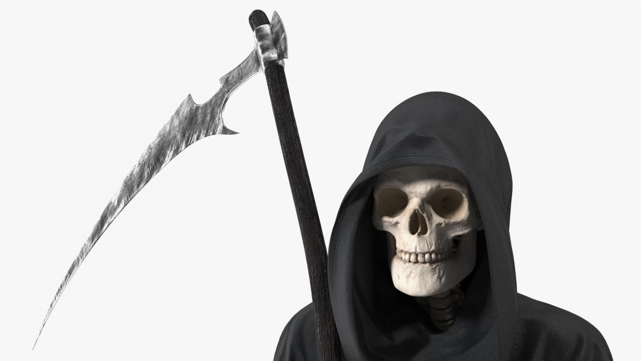 Death Holding a Scythe 3D