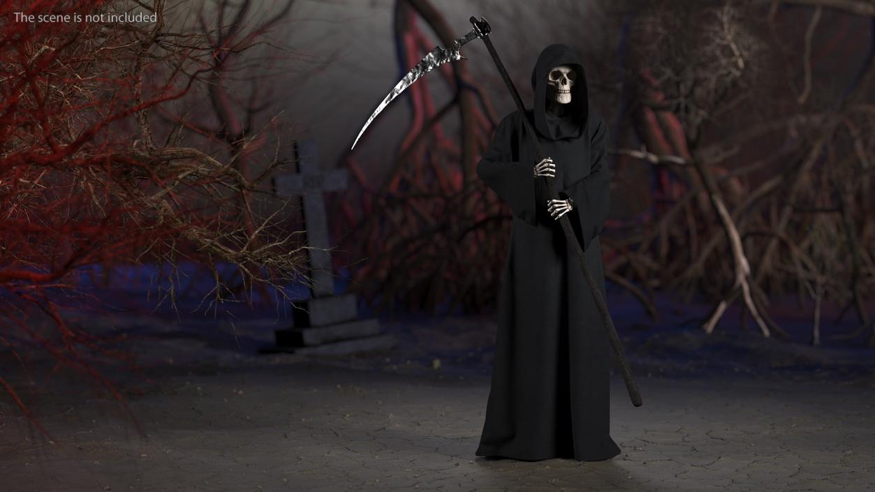 Death Holding a Scythe 3D