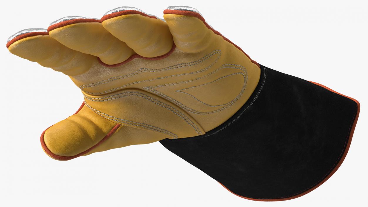 Lincoln Electric Reflective Heat Resistant Welding Gloves 3D