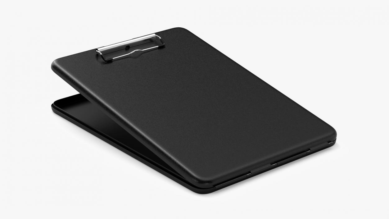 Open Storage Clipboard Black Empty 3D model