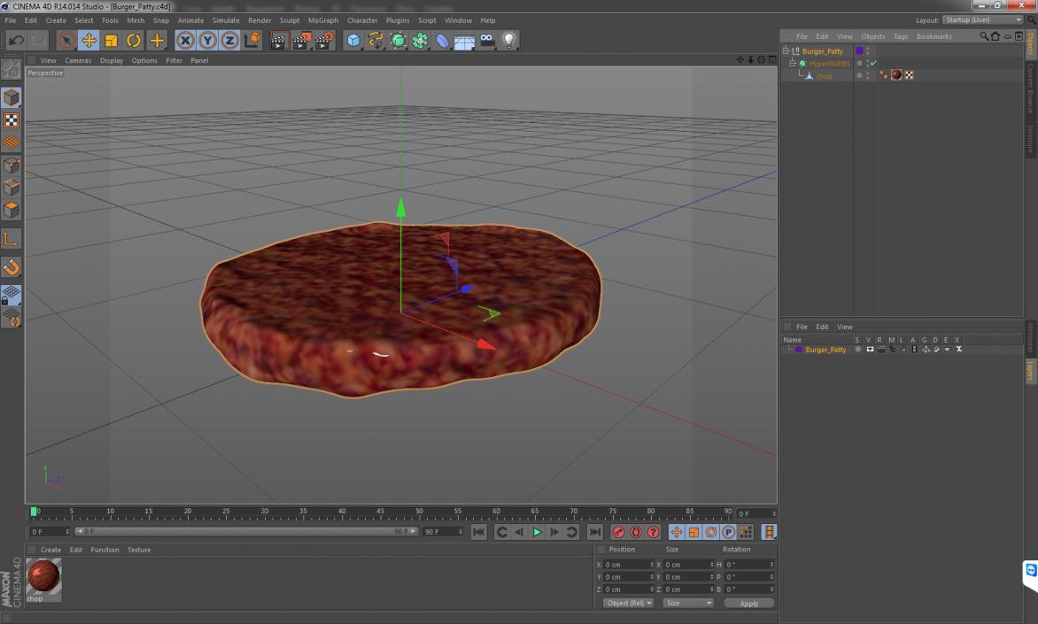 Burger Patty 3D