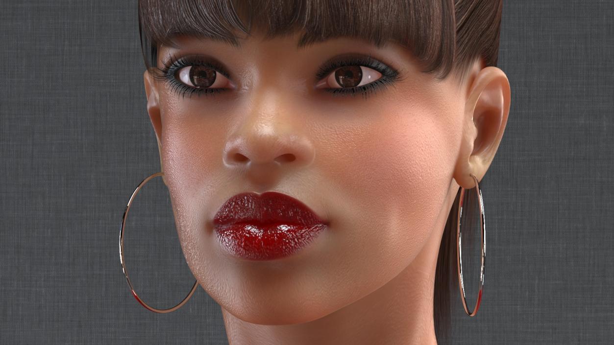 Light Skin City Style Woman Rigged 3D model