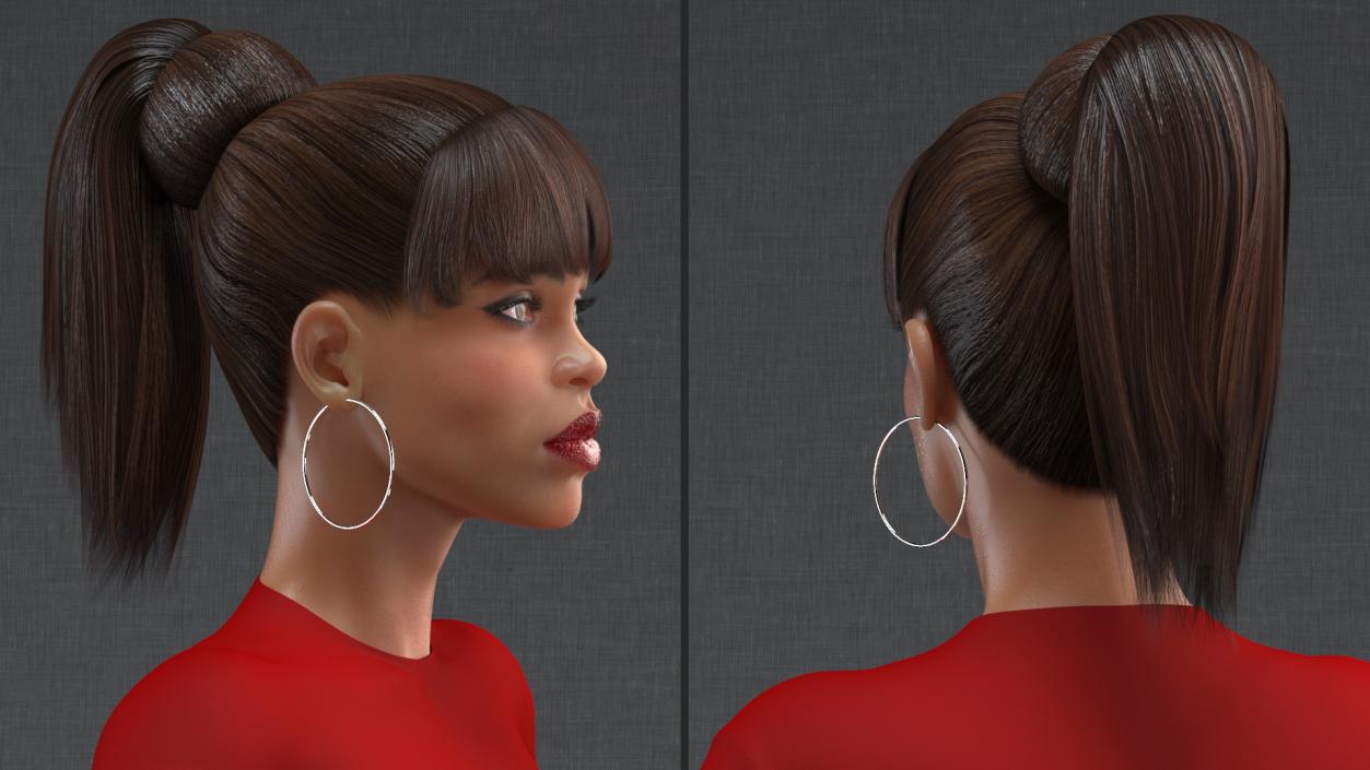 Light Skin City Style Woman Rigged 3D model