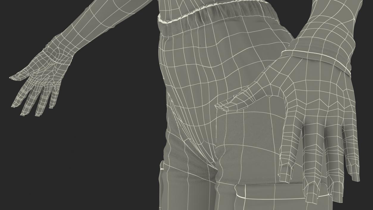 Light Skin City Style Woman Rigged 3D model