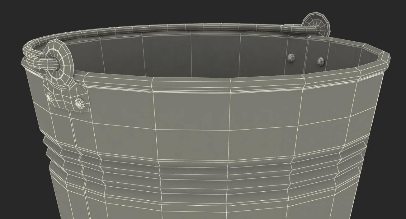 3D Old Metal Bucket