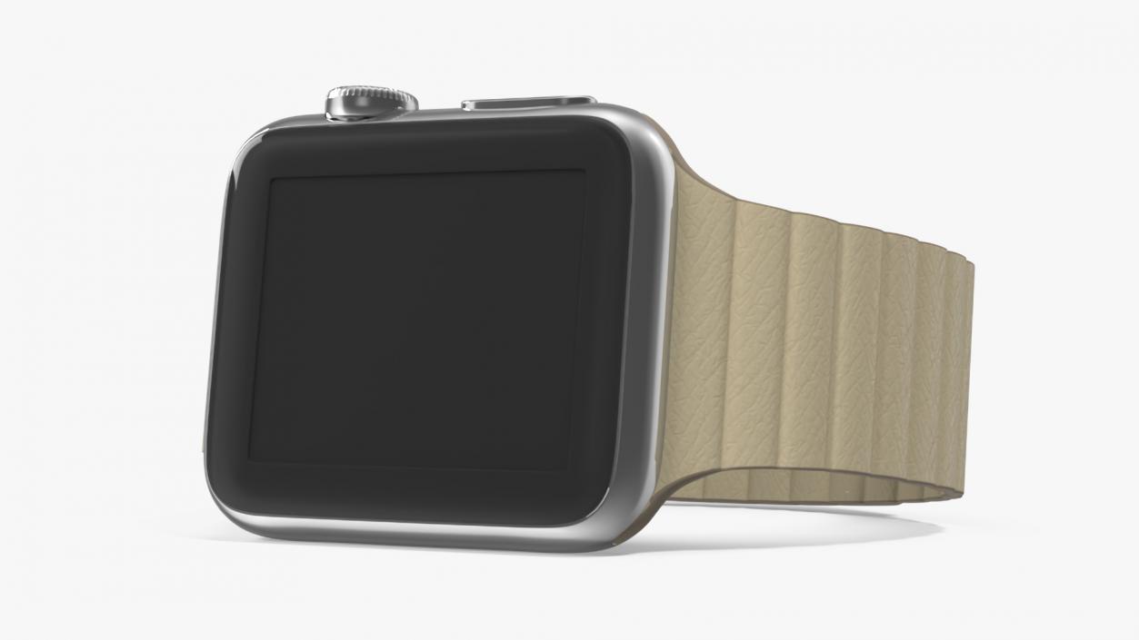 3D Apple Watch with Magnetic Leather Loop model