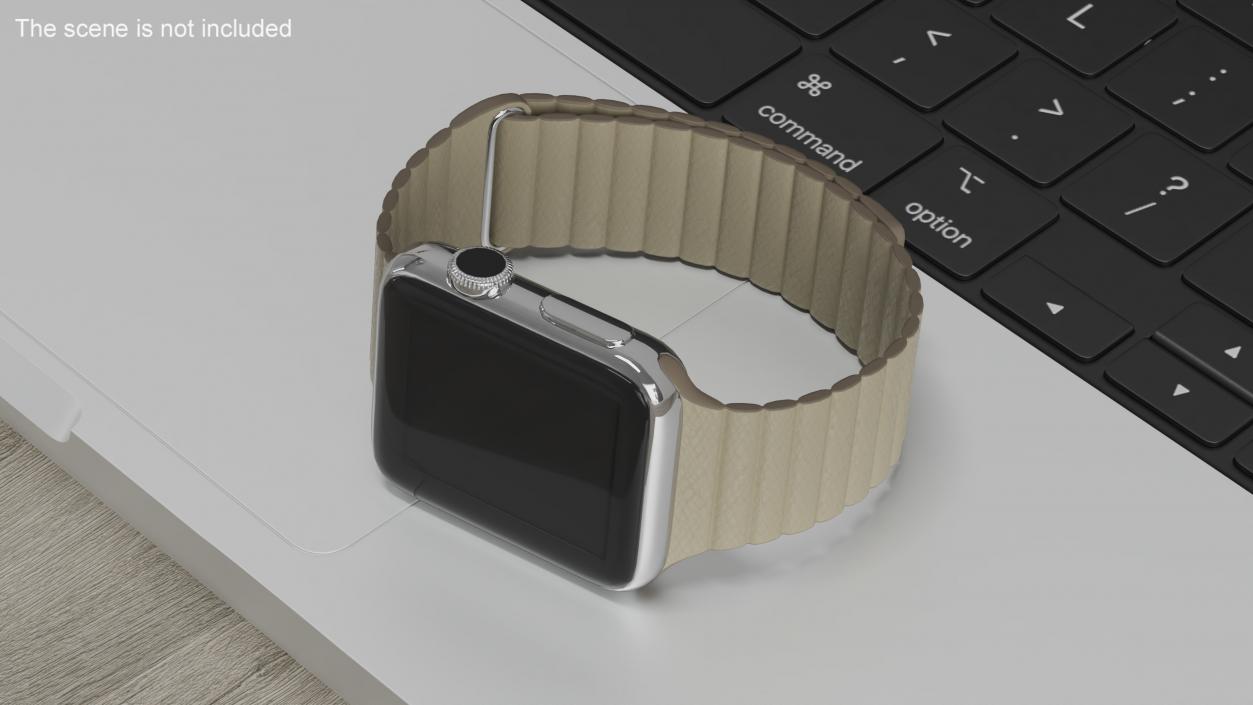 3D Apple Watch with Magnetic Leather Loop model