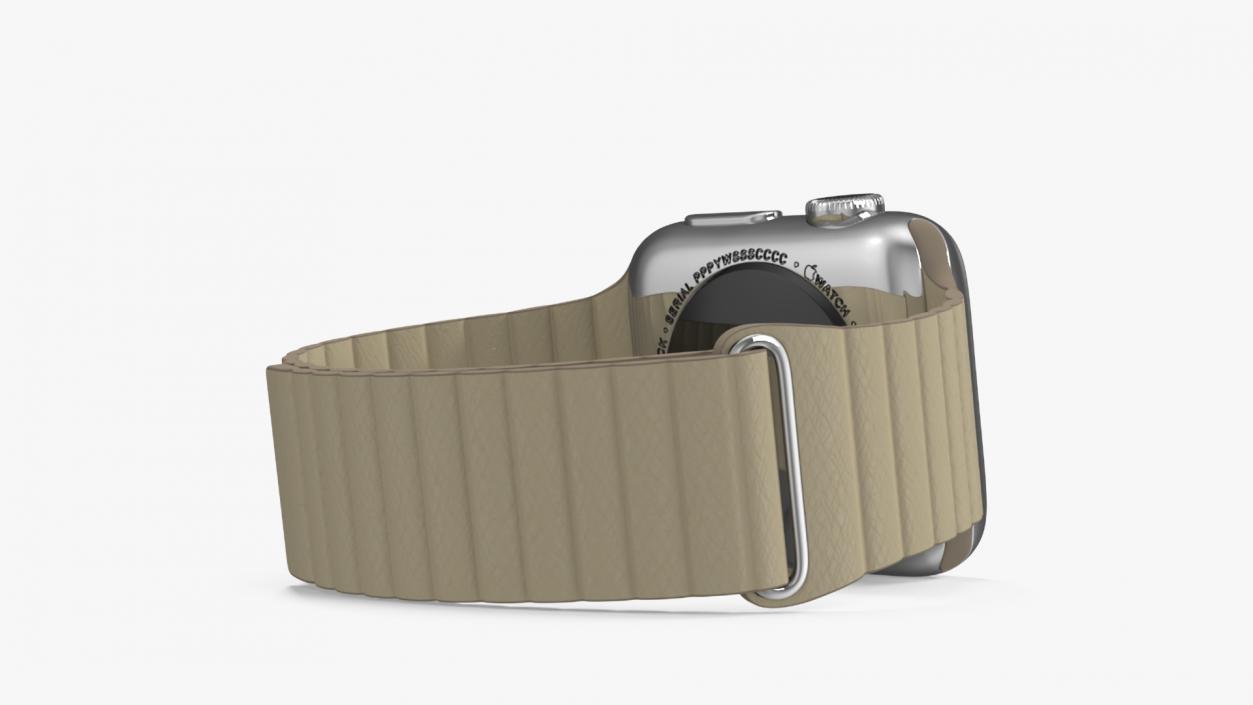 3D Apple Watch with Magnetic Leather Loop model