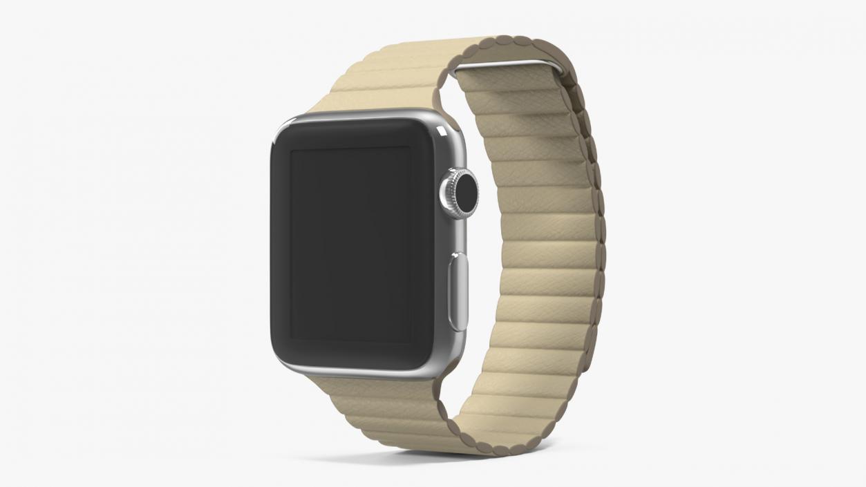 3D Apple Watch with Magnetic Leather Loop model