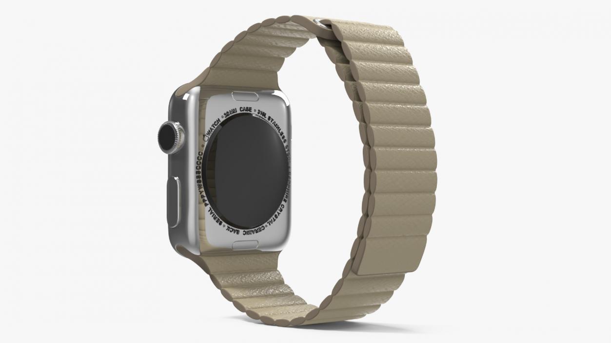 3D Apple Watch with Magnetic Leather Loop model