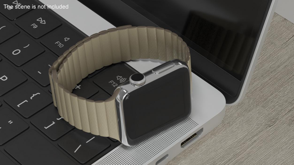 3D Apple Watch with Magnetic Leather Loop model