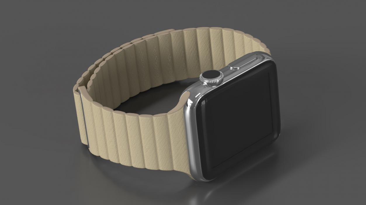 3D Apple Watch with Magnetic Leather Loop model