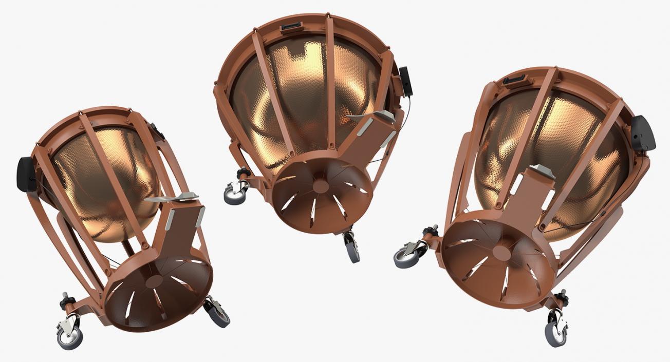 3D Kettle Drums 3D Models Set