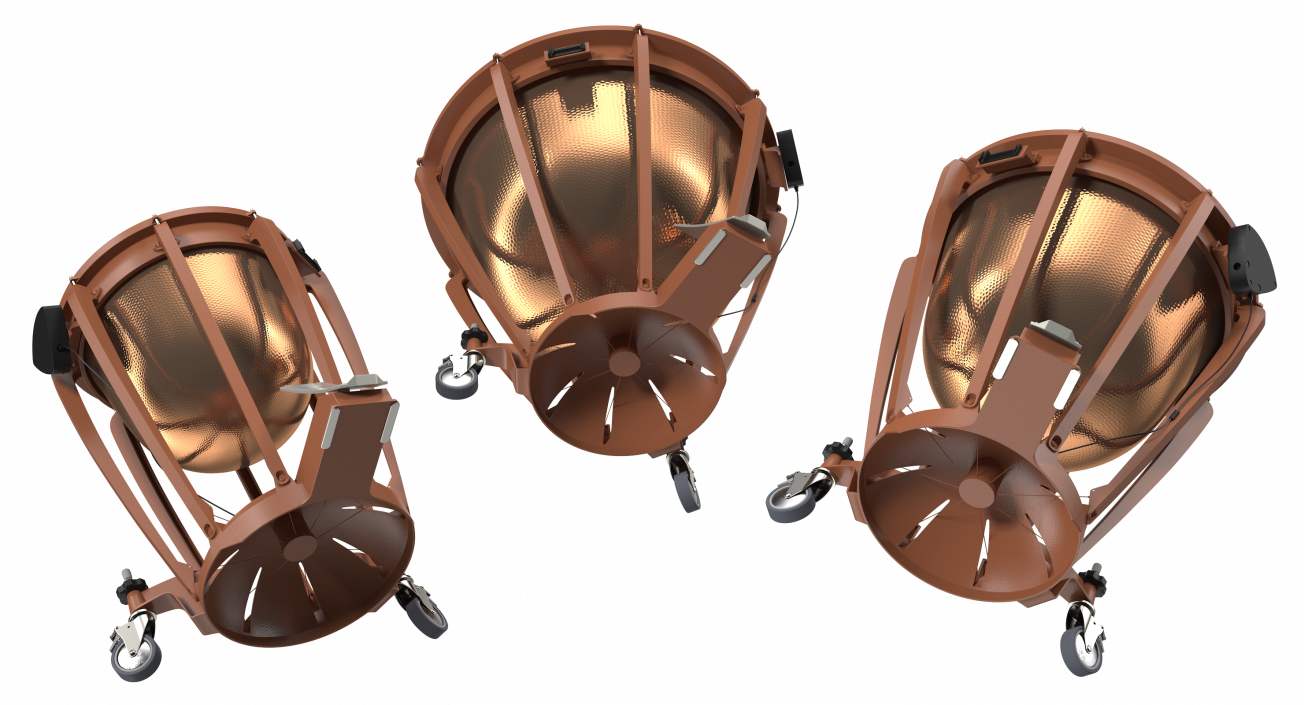 3D Kettle Drums 3D Models Set