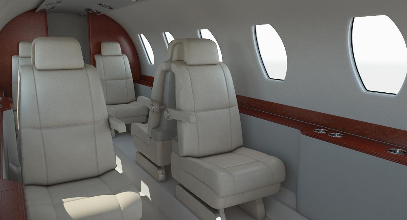 Business Jet Cessna Citation X with Interior 3D model