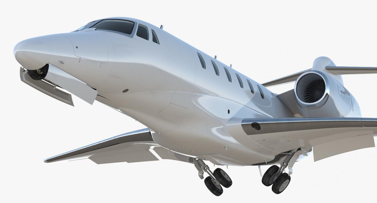 Business Jet Cessna Citation X with Interior 3D model