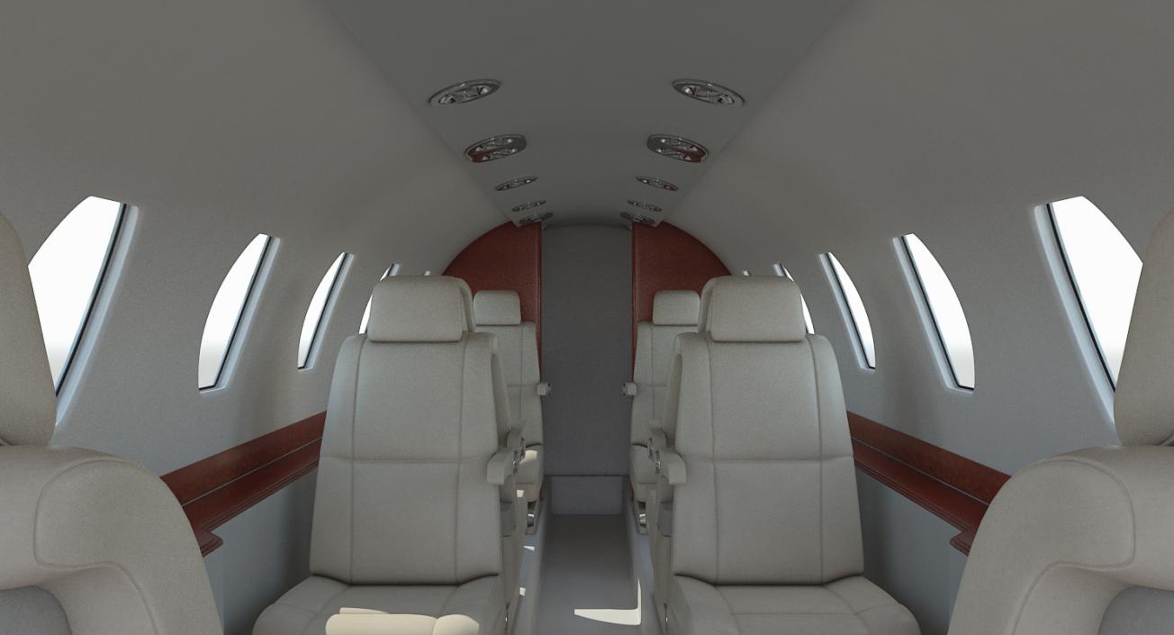 Business Jet Cessna Citation X with Interior 3D model