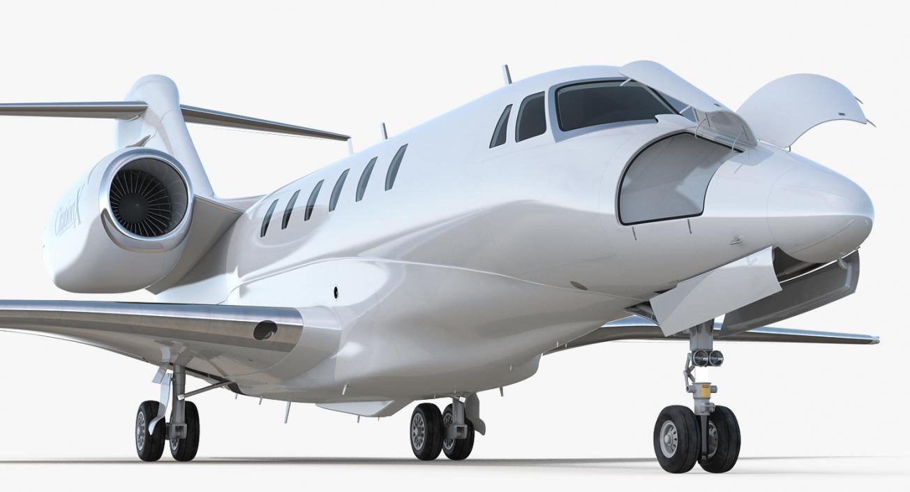 Business Jet Cessna Citation X with Interior 3D model