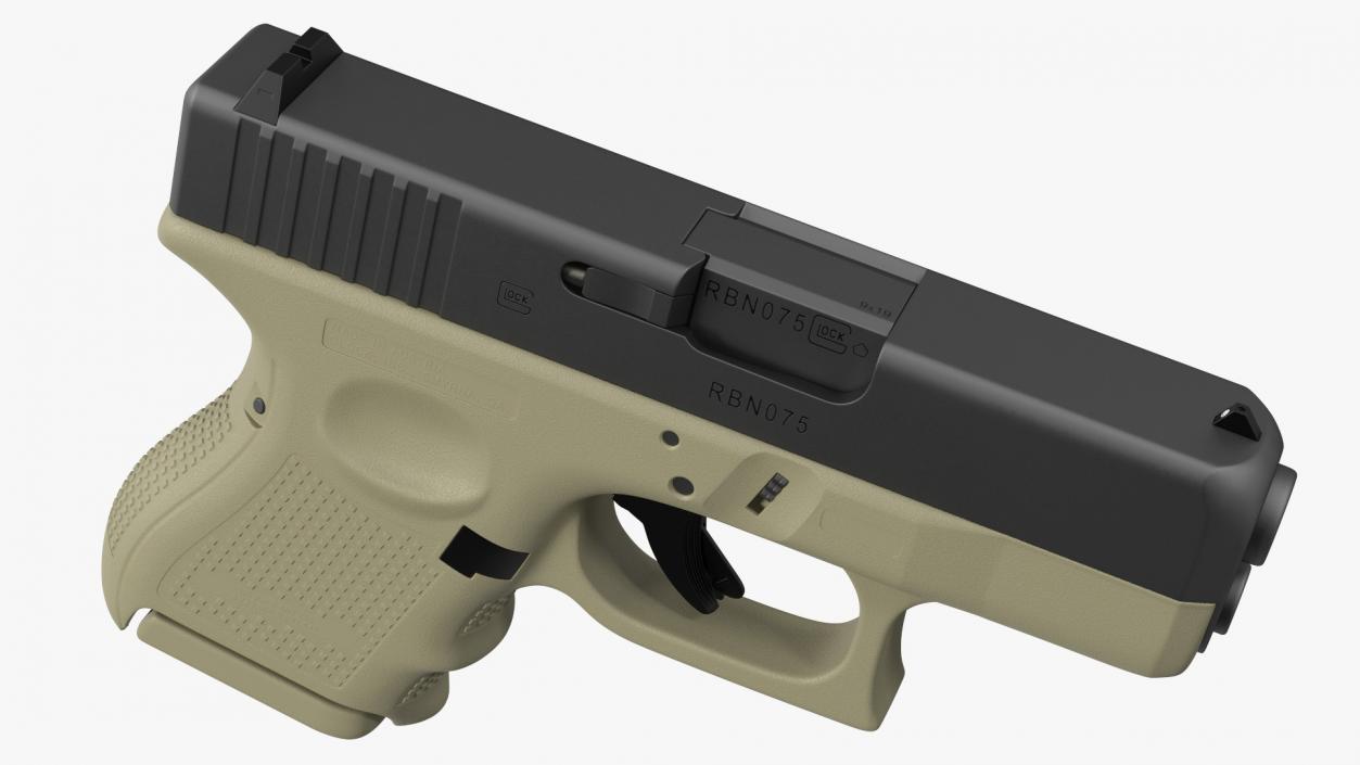 Glock G26 Sub Compact 9mm Pistol 2 3D model