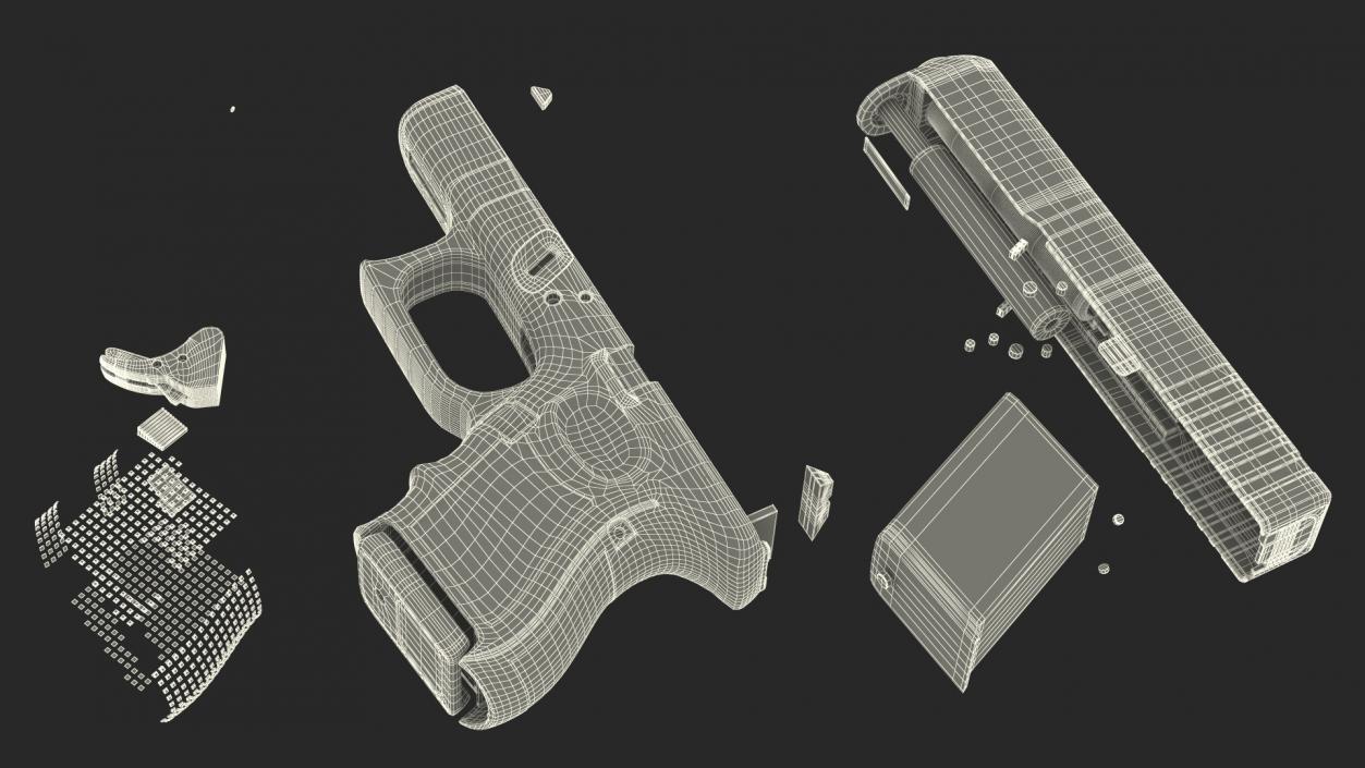 Glock G26 Sub Compact 9mm Pistol 2 3D model