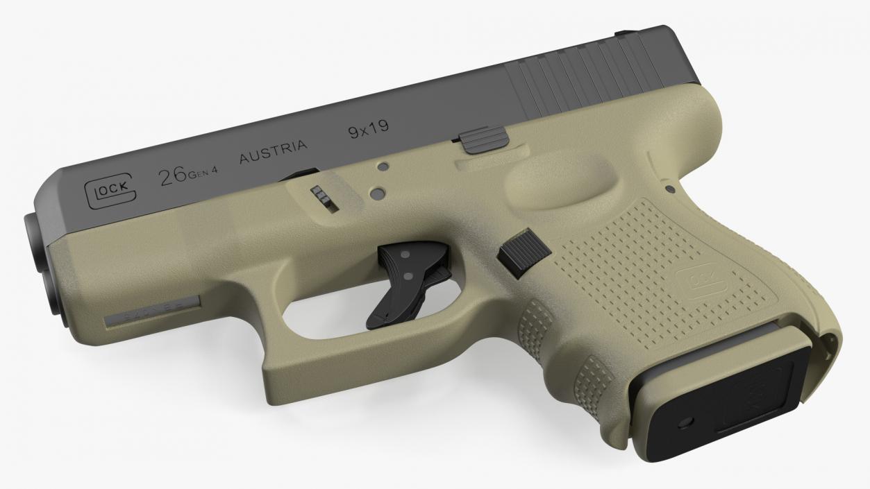 Glock G26 Sub Compact 9mm Pistol 2 3D model