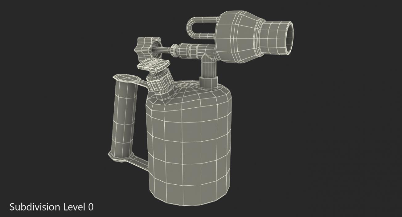 3D Gasoline Blowtorch Lamp model