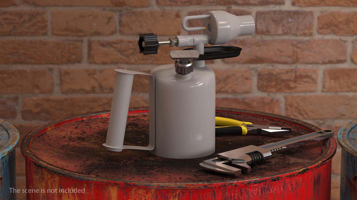 3D Gasoline Blowtorch Lamp model