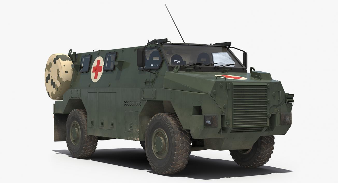 Military Ambulance Collection 3D model