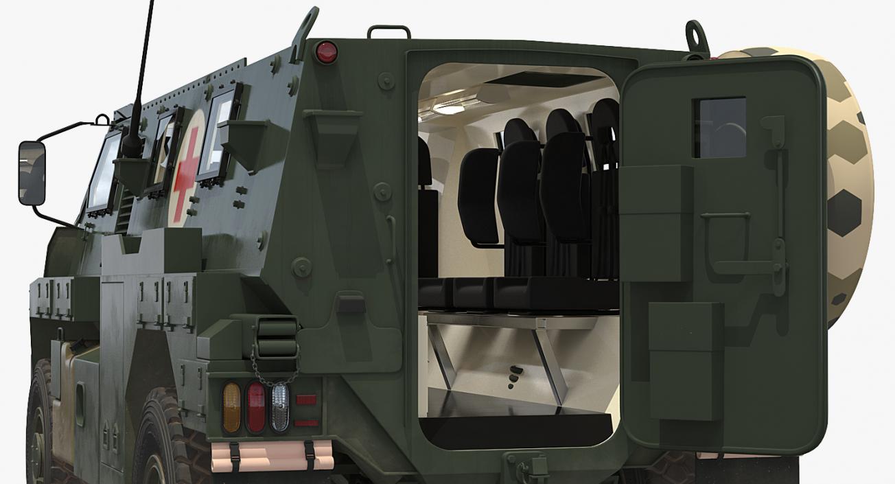 Military Ambulance Collection 3D model