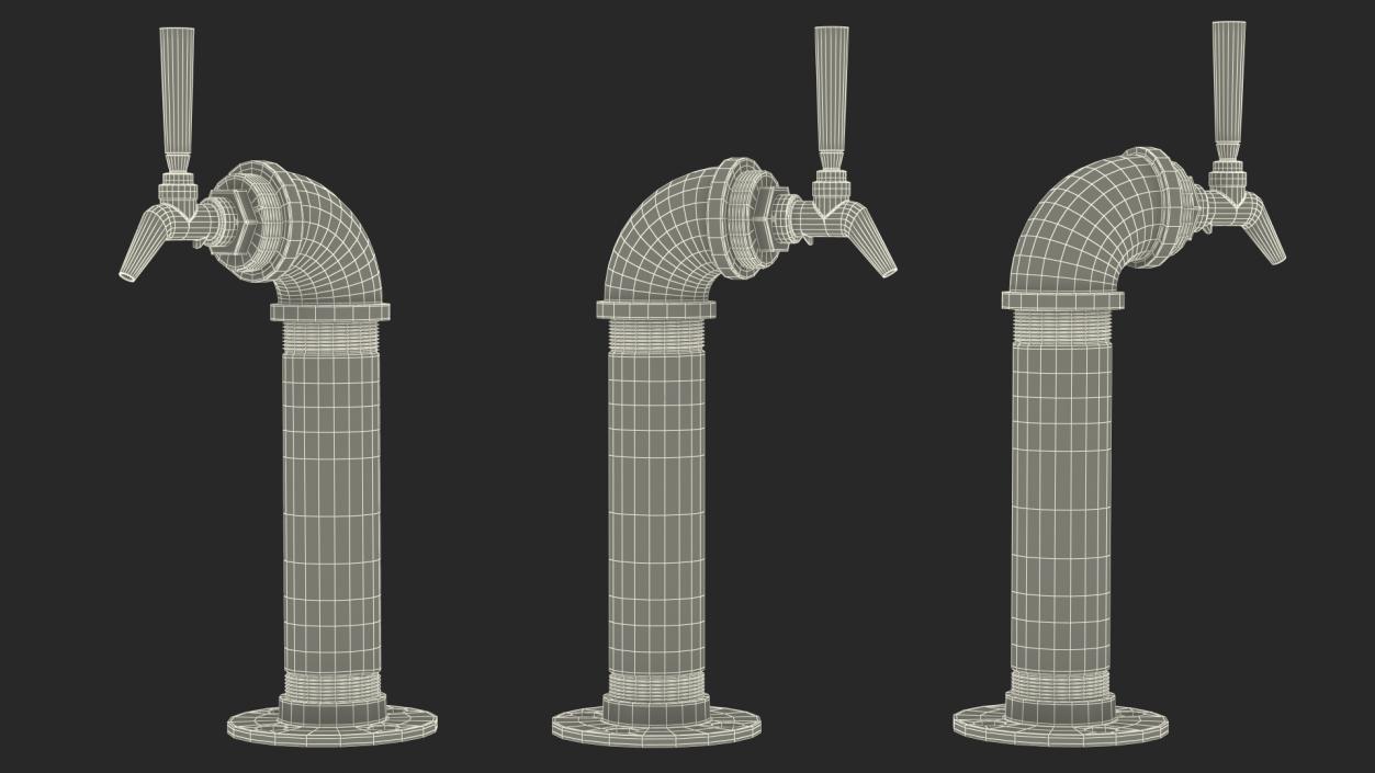 3D Beer Towers Single Tap Collection model