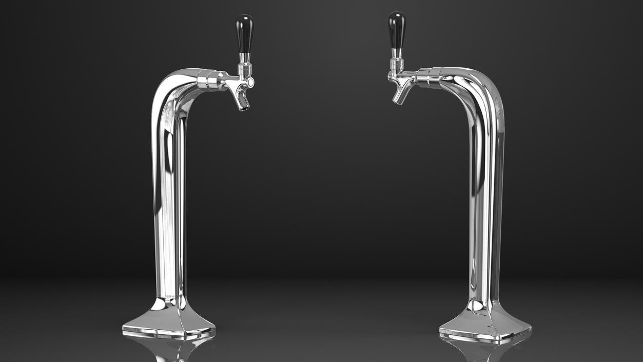 3D Beer Towers Single Tap Collection model