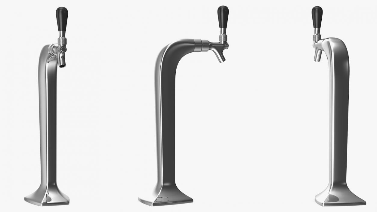 3D Beer Towers Single Tap Collection model