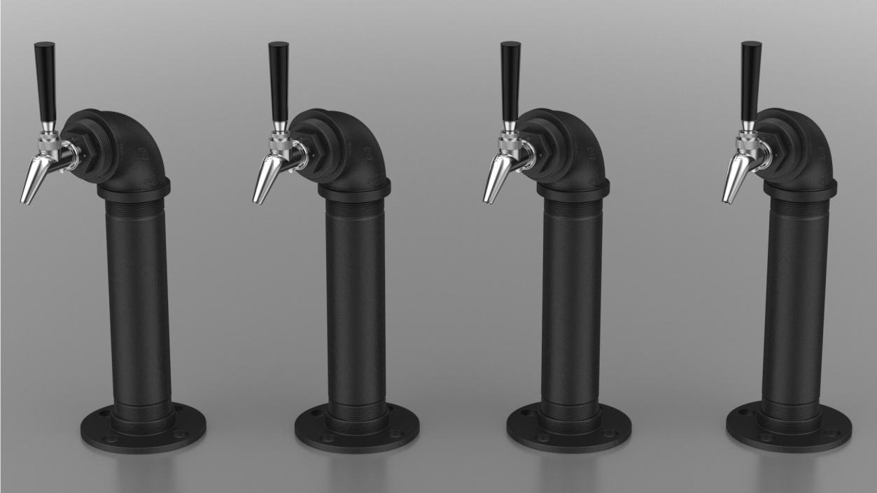 3D Beer Towers Single Tap Collection model