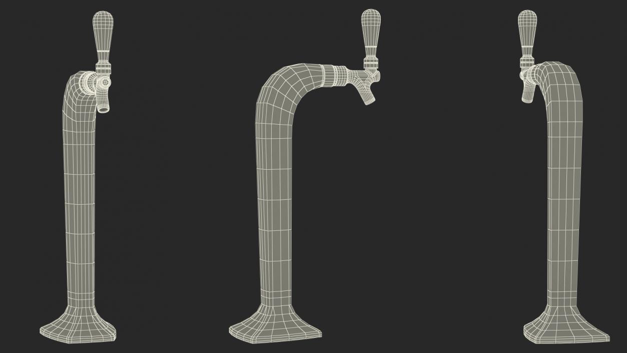 3D Beer Towers Single Tap Collection model