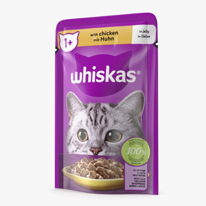 3D Wet Cat Food Whiskas Pouch