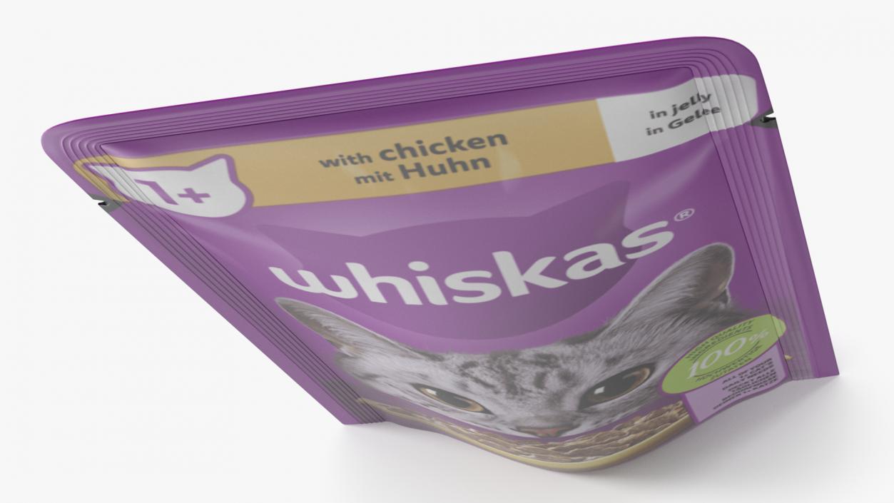 3D Wet Cat Food Whiskas Pouch