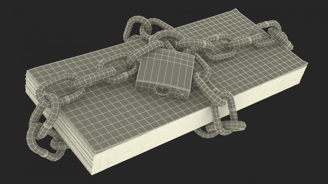 3D model Chained Dollars