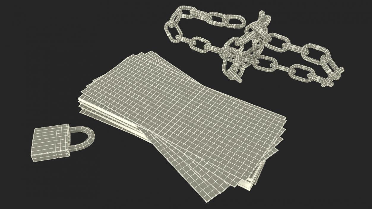 3D model Chained Dollars