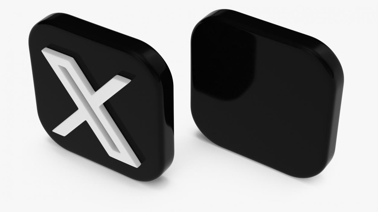 3D X Social Media Icon 2