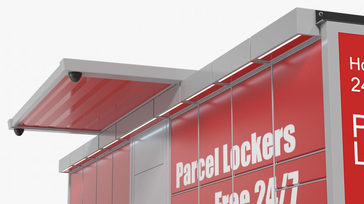 Post Parcel Lockers 3D model