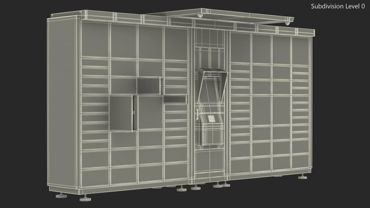 Post Parcel Lockers 3D model