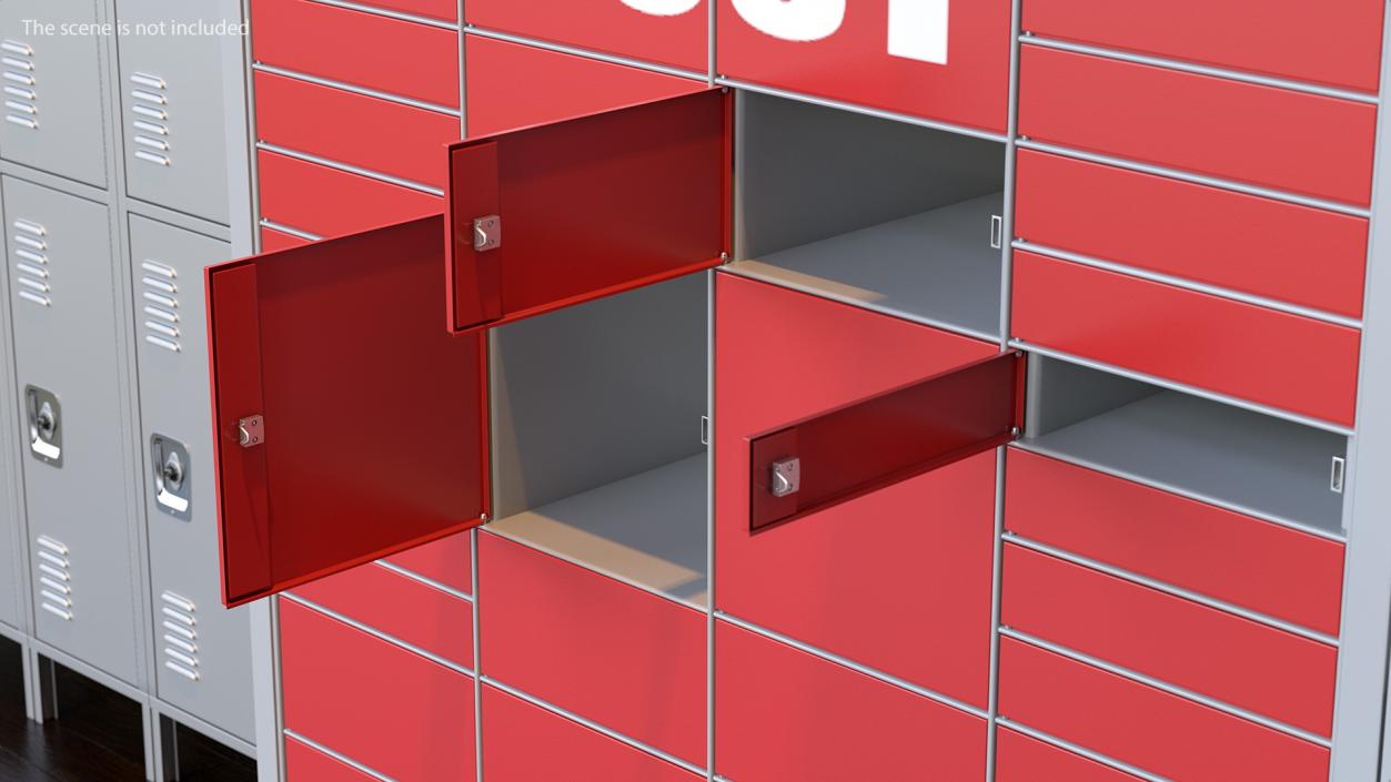 Post Parcel Lockers 3D model