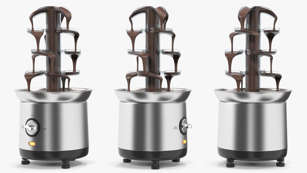 3D Cascading Chocolate Fountain Machine