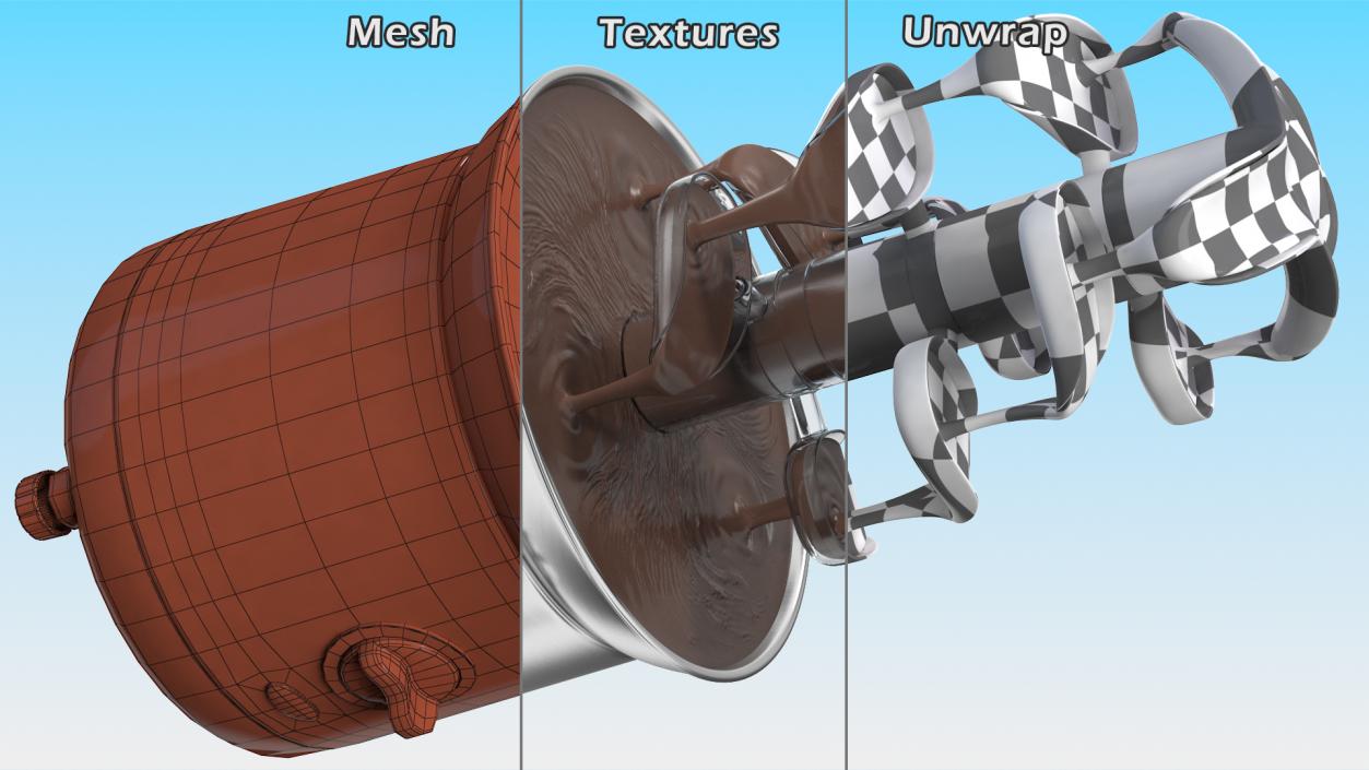 3D Cascading Chocolate Fountain Machine