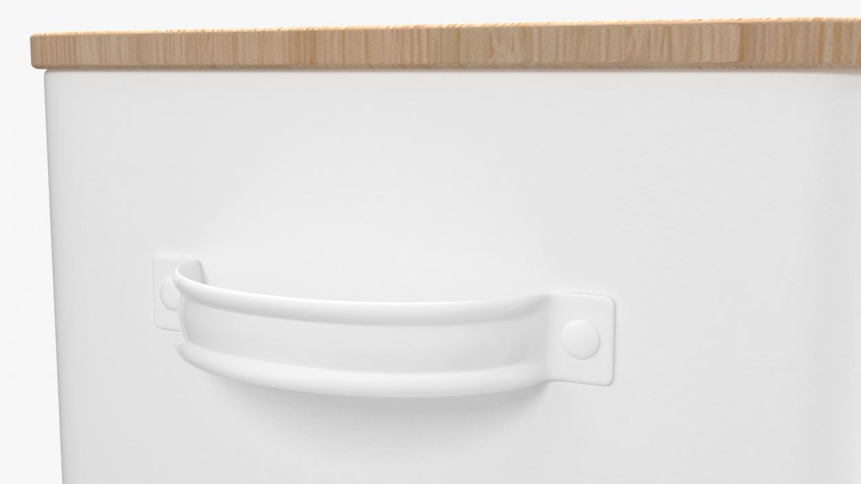 Kitchen Bread Box White Small 3D model